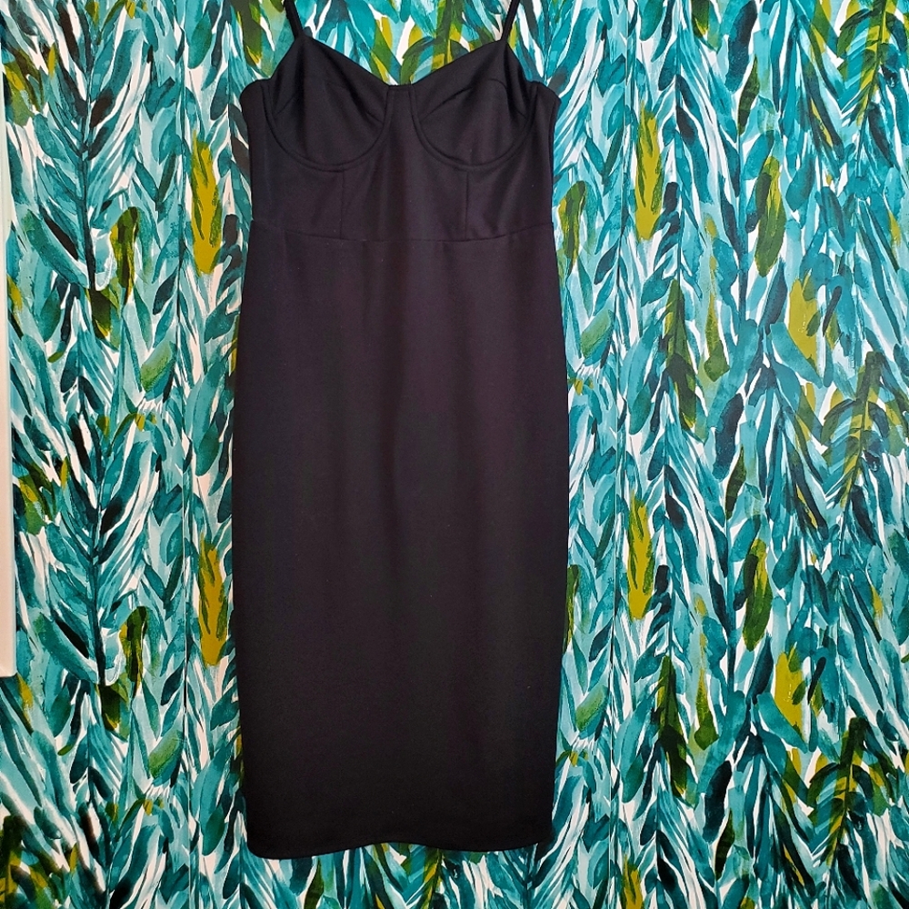 Lulus Black Cocktail Dress sz Medium